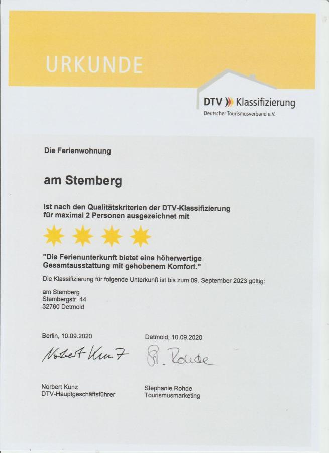Ferienwohnung Am Stemberg Detmold Dış mekan fotoğraf